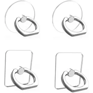 Cell Phone Ring Grips Stand Holder,4pcs 360? Rotation Universal Finger Grip Kickstand for All Smartphones,Tablet and Case