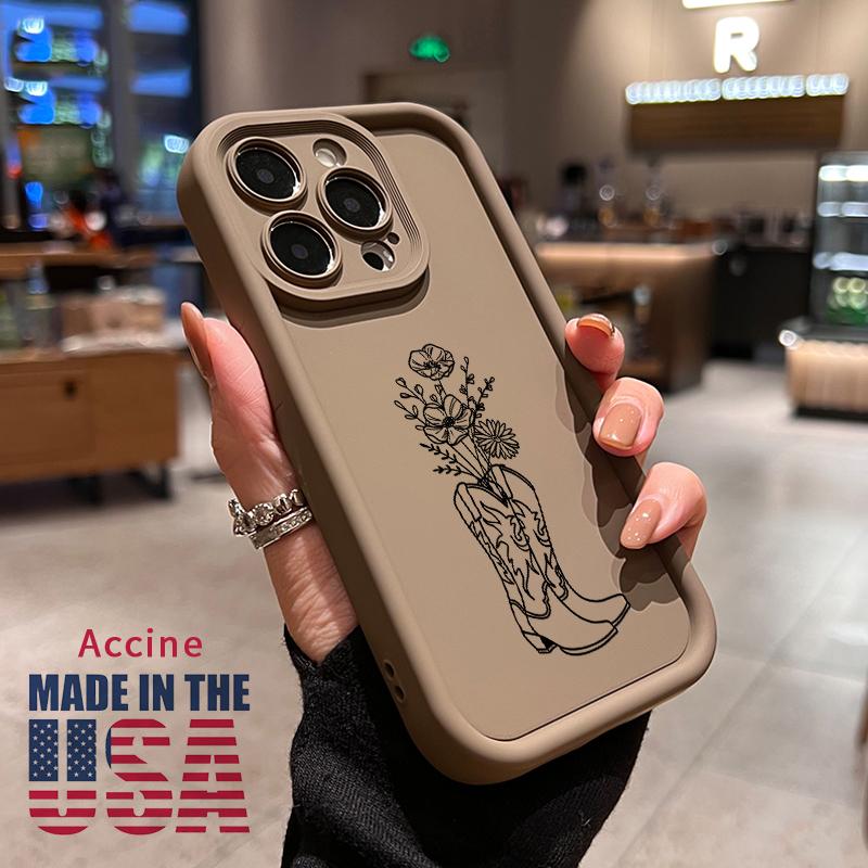 Phone Case Compatible for iPhone 16 15 14 Pro Max 13 12 11 XR XS Plus E Western Cowboy Boots Pattern TPU Lens Protection Durable Soft Cover Gift Phone Case Compatible for iPhone 16 15 14 Pro Max 13 12 11 XR XS Plus E Western Cowboy Boots Pattern TPU Lens Protection Durable Soft Cover Gift