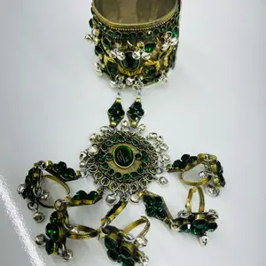 Afghani style hand cuf with finger rings
