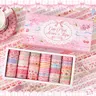 36 Rolls Pink Washi Tapes Set, Butterfly, Gingham Pattern Masking Tapes for Scrapbooking, Journaling, DIY Crafts, Bullet Journal Supplies, Junk Journaling Supplies, Valentine's Day and Christmas Gifts, Scrapbook Materials, Making, Scrapbook Accessories
