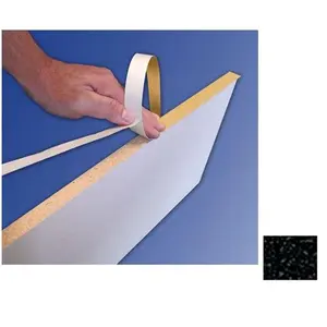 212 MAIN Self-Adhesive Peel-and-Stick PVC Fast Edge Finishing Strip, Model Fcfesp 1516 50Bl, 0.94 In x 50 Ft, Black for DIY Scrapbooking & Stamping Projects