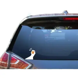Confused Duck Sticker, Outdoor Decal, Funny Vinyl Decal, Decal Laptop Macbook Car Bumper Sticker