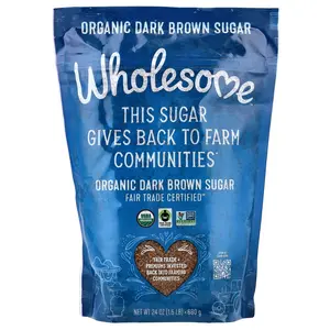 Wholesome Sweeteners Organic Dark Brown Sugar, 24 oz (680 g)