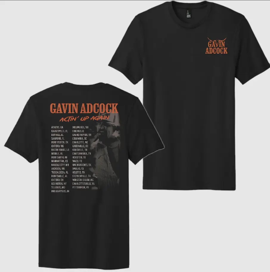 Actin' Up Again Tour T-shirt/Sweatshirt/Hoodie - Unisex Tee - For Gavin Tour fans - Limited Edition