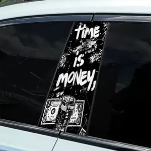 2 Pieces of English Creative Design Vinyl Decals - Durable PVC Self-Adhesive Waterproof Stickers for Cars, Walls, Laptops, Trucks, Motorcycles, Vehicle Scratch Covers - Perfect for Birthday Party Gifts