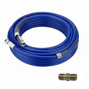 50ft Airless Paint Sprayer Hose, High Pressure Paint Sprayer Hose, Durable Rotating Connector Compatible with Airless Paint Sprayer Gun