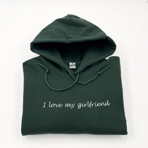 Custom Embroidered Hoodie, Personalized Text Hoodies, Customized Gift for Bride, Embroidery Hoodie, Weddings, Matching, Valentine's Day Gift