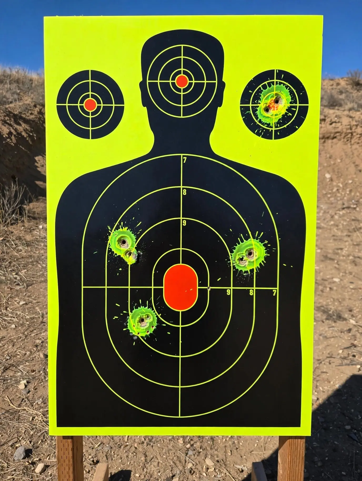 Splatter Target Paper Adhesive Shooting Targets with Bright Impact Splash for Range Practice Archery BB and Pellet Practice Reactive Target Sheets Pack