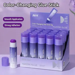 Color-Changing Pvp Glue Stick, High Adhesive Craft Glue, Ideal for Stationery, Back-To-School, Handmade Sticking, DIY Projects