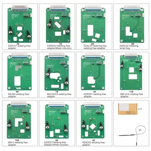 KEYDIY 11Pcs Solder-Free Circuit Board Clamp Adapter Kit for Car BDC TCU MCU Programming