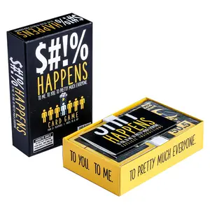 Endless Game Shit Happens Card Game, 2 Players or More, Suitable for Ages 18+, Includes 200 Cards, Humorous Party Game