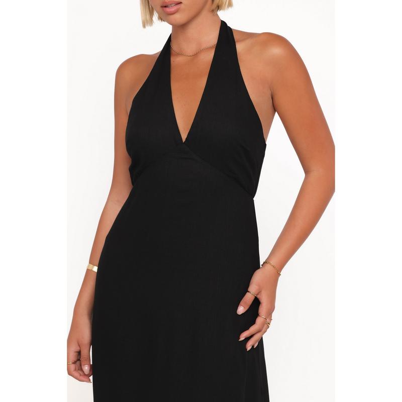 Michelle Halterneck Dress - Black