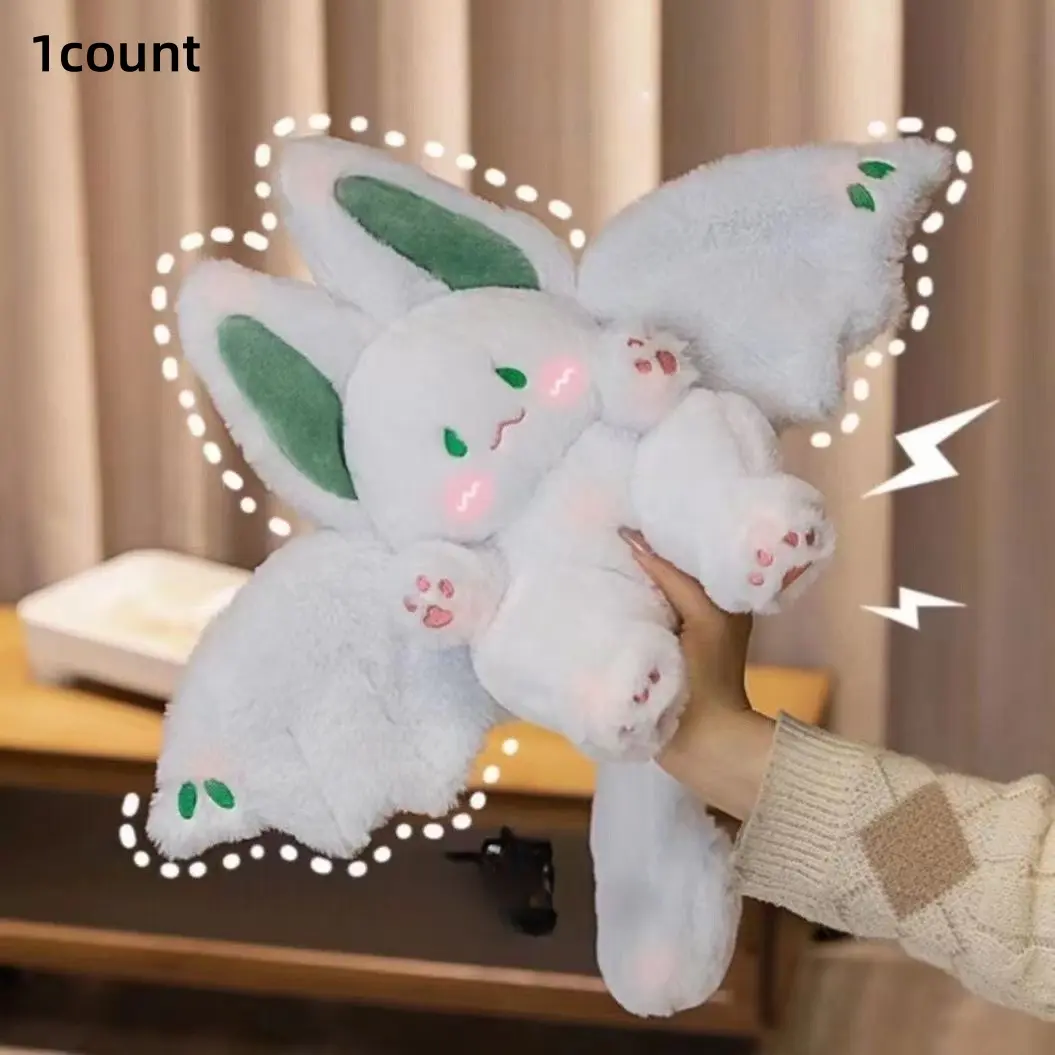 Cute Bat Plush Toy, Kawaii Animal Creative Stuffed Pillow Soft Toy, Adorable Bat Rabbit Doll, Kawaii Stuffed Animals, Huggable Stuffed Animal, Perfect Gift for Kids and Adults