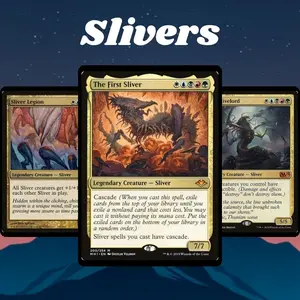Proxy 100+ Card Commander Deck Slivers Hive Mind Aggro & Global Buff Synergy Strategy Theme Ready to Play Magic Style Deck Perfect Gift for Collectors and Card Players
