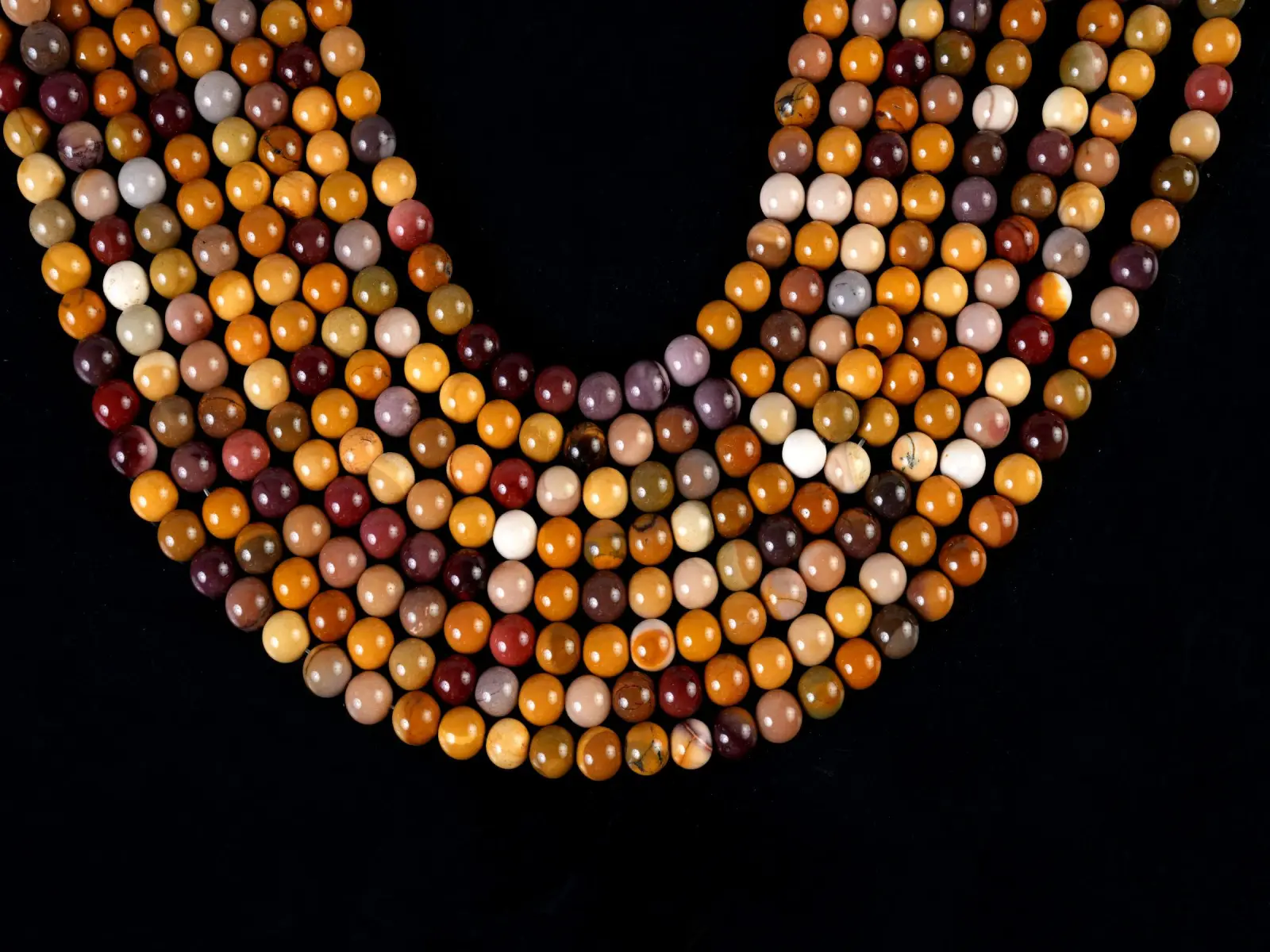 Premium Quality Natural Mookaite Jasper Round Beads - Smooth Finish, Earthy Tones, 4mm/6mm/8mm/10mm Sizes, 96pcs/Strand, 15.5in String, Ideal for Beginners, Jewelry Making Supplies - AS-JG