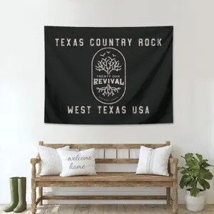 Treaty Oak Revival 'No Vacancy' Tapestry Room Decor for Bedroom Wall Art Decoration tapestry wall hanging Flag Banner 40x30 Inch