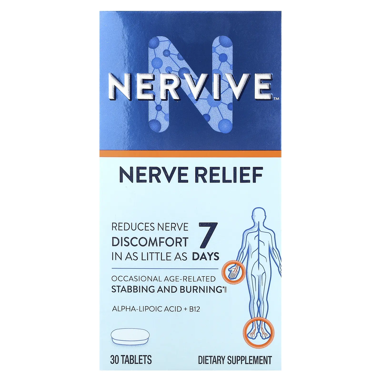 Nervive Nerve Relief, 30 Tablets