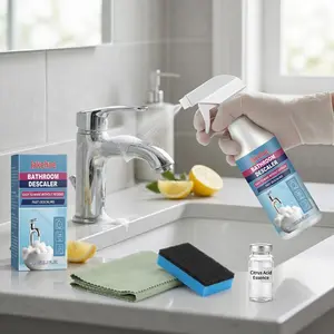 2-Pack Bathroom Stain Remover Cleaner, Multi-Functional Toilet & Faucet Degreaser, Effective Dirt Removal for Bathrooms, Easy-To-Use Cleaning Solution