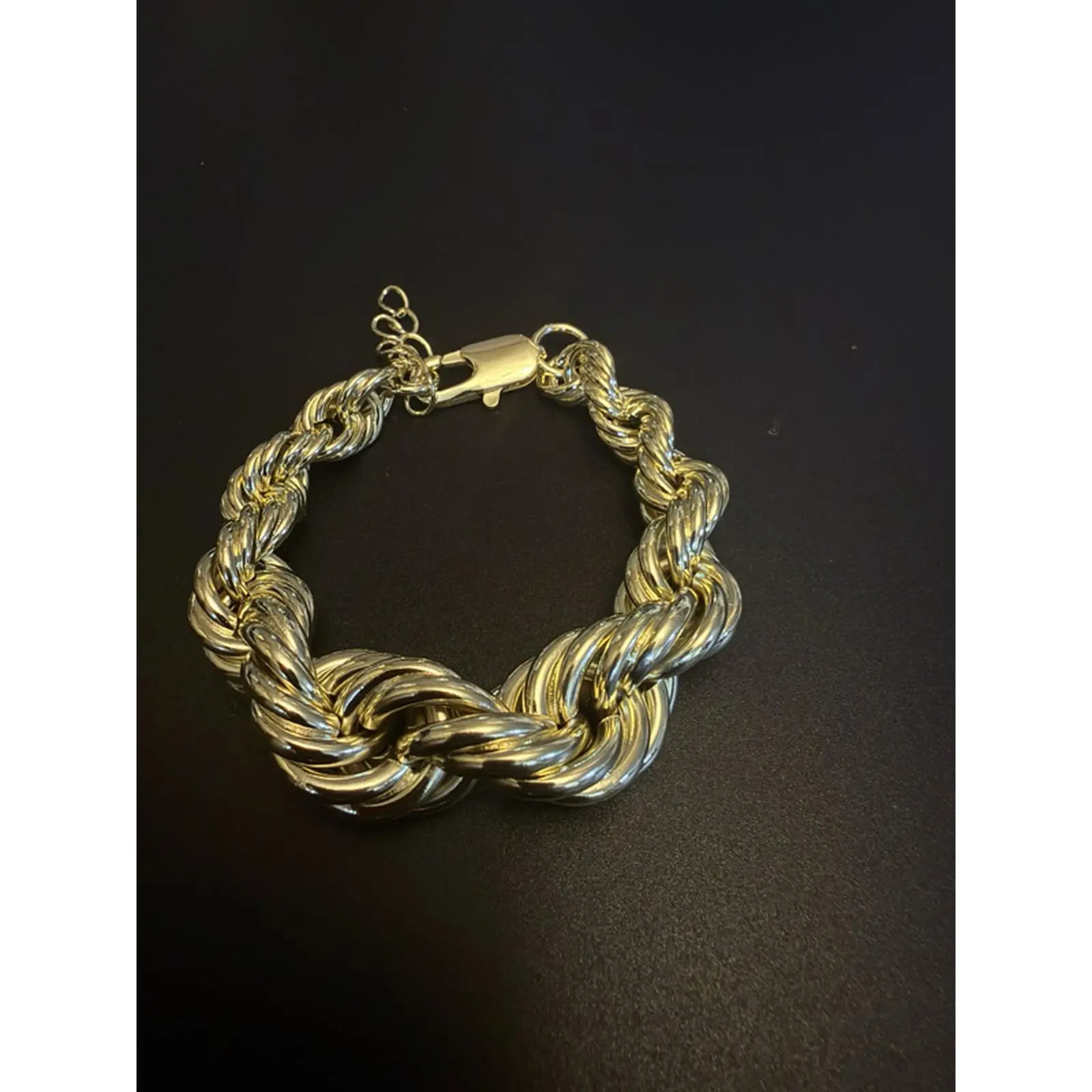 Chunky rope chain bracelet