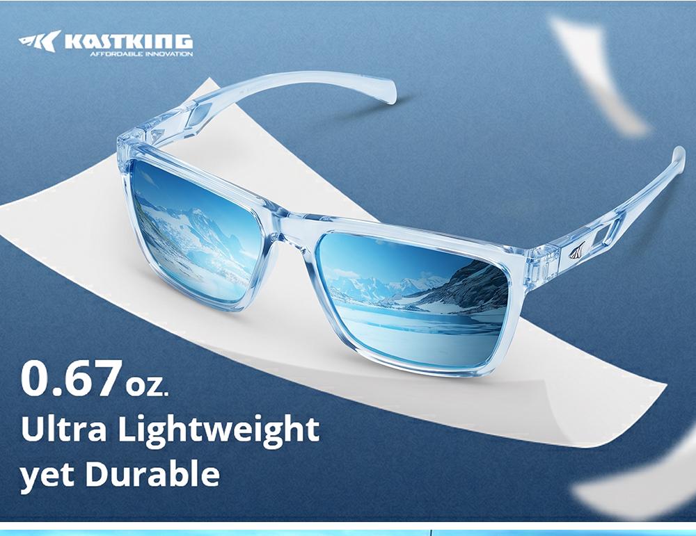 KastKing FlatRock Polarized Sports Sunglasses for Men, Women Sun Glasses Fishing Cycling Running with UV Protection