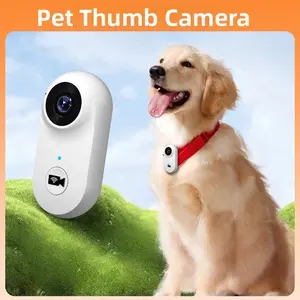 WiFi Thumb Camera HD Recorder Pet Camera, High-Resolution Video Recording Device, Ideal for Monitoring Pets at Home