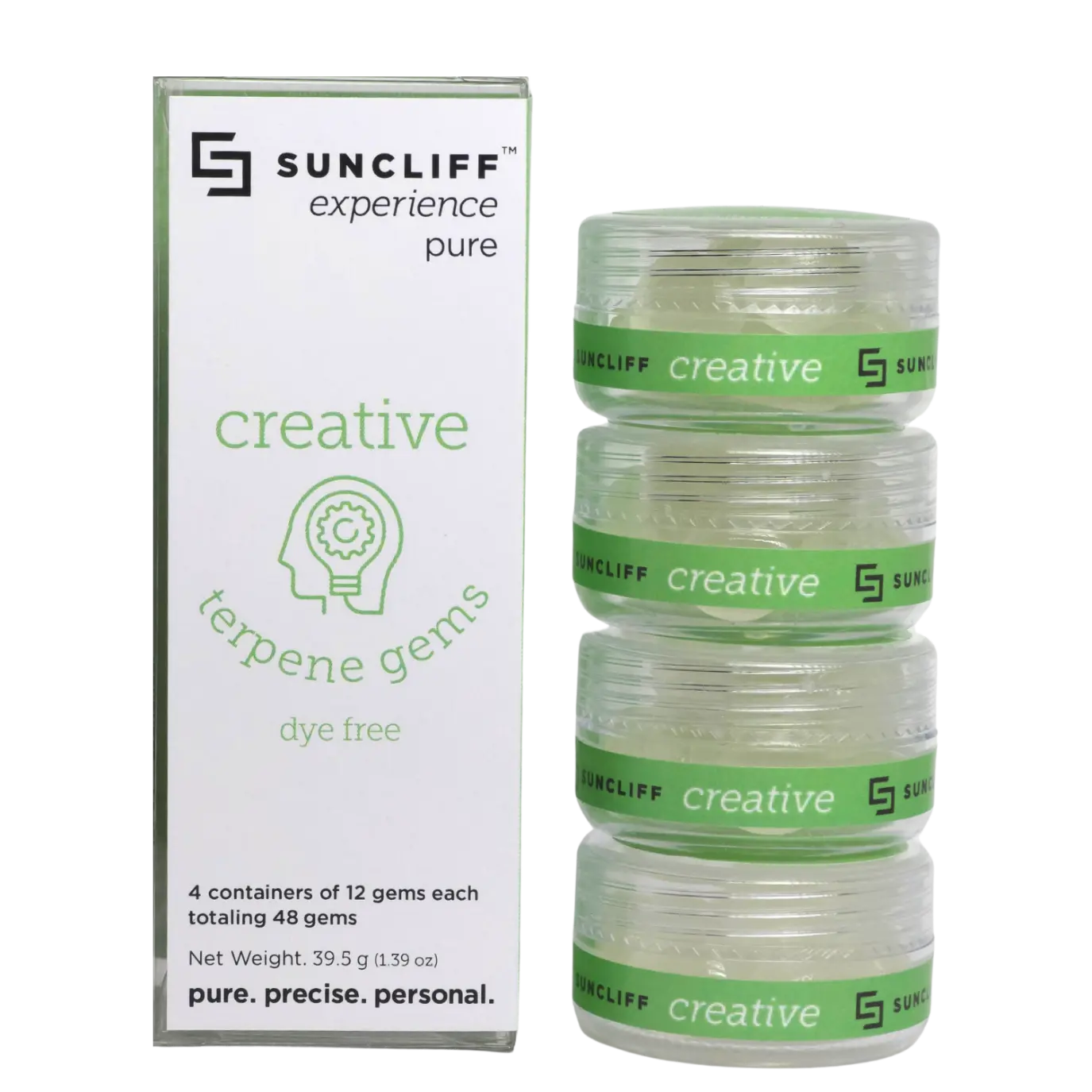 Suncliff Dye Free Terpene Gems 48-Count | Creative | Natural Mood Gems ...