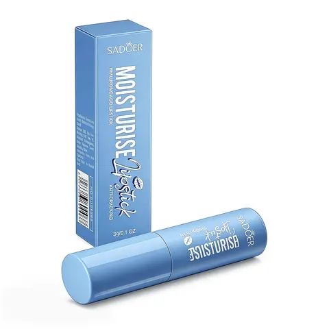 Hyaluronic Acid Moisturizing Lip Balm - No Plumping Lip Care Cosmetic for Chap Relief, Before Lipstick Prep, Long Lasting Smoothness & Overnight Repair