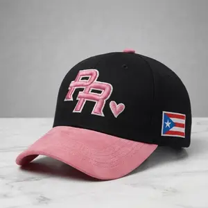 Puerto Rico Premium Snapback Cotton Baseball Hat PR Logo Design Dry Clean Only Embroidered Hat with PR Flag & Adjustable Snapback Perfect for Everyday Wear Women’s Headwear