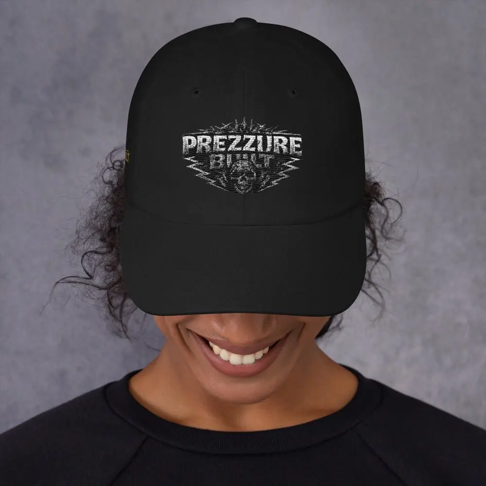 Unisex Streetwear Unstructured Low-Profile Round Cap - Skull Embroidered Logo, Adjustable Strap, Default Size