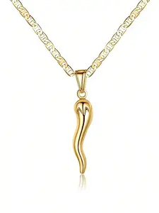 1 Pc Fashion Capsicum Cuban Link Goddess Necklace Pendant For Women For Valentine's Day Gift Engagement Anniversary Party Jewelry