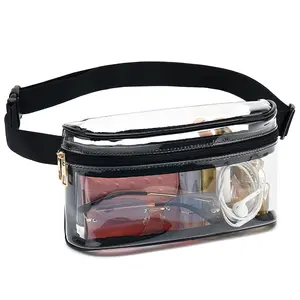 Clear Fanny Pack Stadium Approved, Clear Waist Bag for Women Waterproof Clear Blet Bag