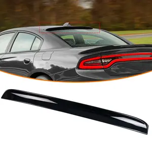 Rear Window Roof Spoiler for Dodge Charger 7th Gen 2015-2024 Premium Material Gloss Black Rear Wind Visor Roof Wing Rear Roof Spoiler Sporty Exterior Styling Trim Easy Install Adhesive Dodge Charger Rear Window Spoiler car  gifts