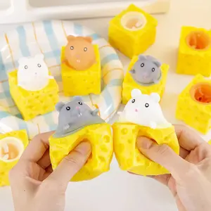 Squeezing Squirrel Cup Toys Decompression Fidget Antistress Sensory Stress Reliefing Gift For Kids Adults