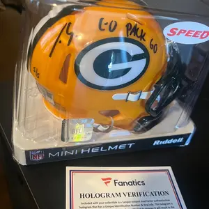 LUKE MUSGRAVE SIGNED MINI HELMET 5/5 “GO PACK GO”