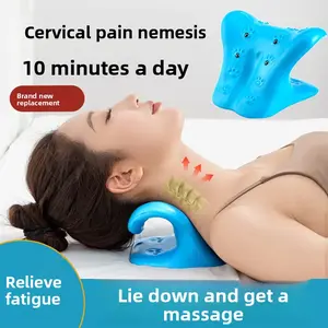 Magnetic Therapy Cervical Spine Massage Pillow, Gravity Acupressure C-Shaped Neck Traction Pillow for Shoulder & Neck Relief muscle