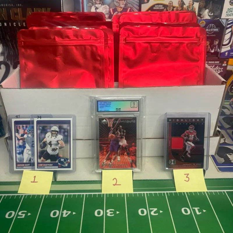 Mystery Bag Accessory for Sports Trading Cards, Sports Collectible Raw Single Cards