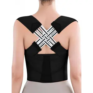 Adjustable Back Support Posture Corrector Brace, Waist and Shoulder Support Belt, Helps Improve Posture and Spinal Alignment, Helps Relieve Upper and Lower Back Pain Non-slip Stainless Steel Ground Grip Crampons