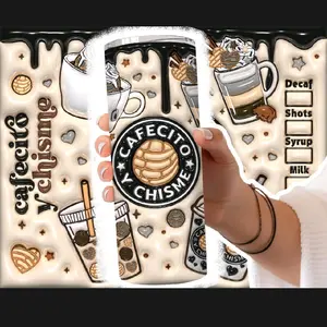 cafesito y chisme 20oz tumbler
