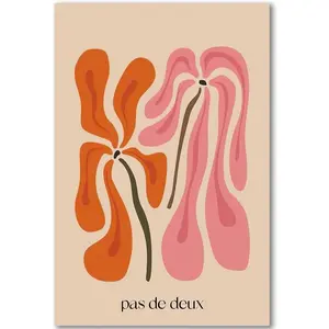 Flower Market Wall Art Print, Flower Picture Wall Decor, Matisse Poster for Room Aesthetics, Abstract Canvas Painting for Bedroom, Dormitory, Living Room, Bathroom.(A,12x18inch Unframed)