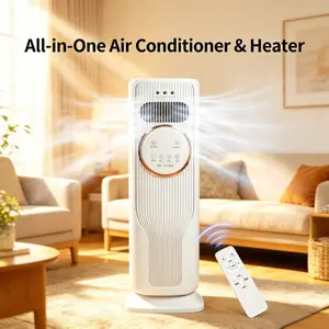 Bladeless All-Season Tower Fan with Heater, Cooler & Air Purifier, Remote & Timer Control