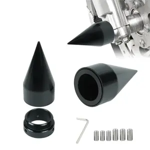 Stealthy Front Axle Nut Covers, Black Axle Nut Caps Fit for Harley Touring Softail Sportster Trike Dyna Heritage Street Glide Road King Road Glide 2002-2025