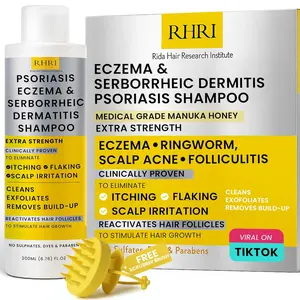 Psoriasis Shampoo for Men & Women | Itchy Scalp Treatment with Manuka Honey | Best for Eczema, Seborrheic Dermatitis, Ringworm & Folliculitis Scalp Treatment