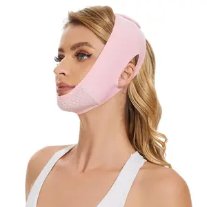 Breathable Facial Lifting Firming Bandage for Girls, Professional Skincare Tool, Full Face Wrap, Comfort Fit, Helps Tighten Skin