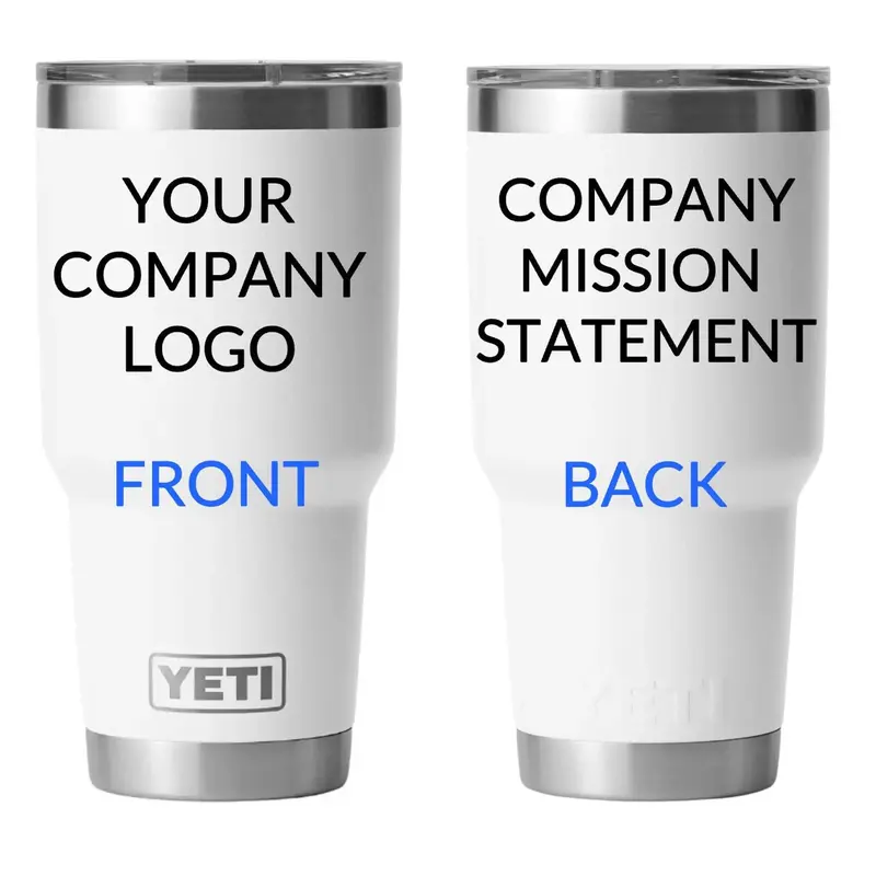 Custom Laser Engraved Yeti Rambler Tumblers w/ MagSlider Lid
