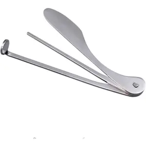 Silver Pipe Tamper Tool Pipe Reamer Tool Stainless Steel Pipe Cleaner Cleaning Tool Reamers Tamper Tool Practical Accessories