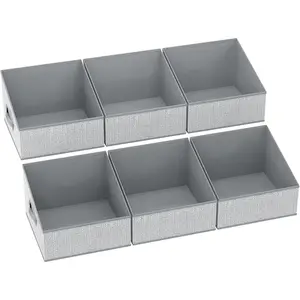 Closet Storage Bins - Fabric Storage Baskets for Shelves, Collapsible Closet Organizers and Storage with Handles, Trapezoid Shelf Organization Storage Cubes for Purse, Toys, Books, Towel, Socks