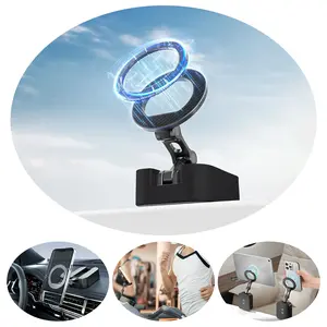 720° Adjustable Magnetic Phone Holder for Car/Gym/Mirror/Shower, Ultra-Strong Suction Cup - Universal Car Mount for All Smartphones & Vehicles