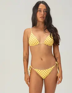 DAMSEL  Womens Polka Dot Reversible Tie Side Cheeky Bikini Bottoms
