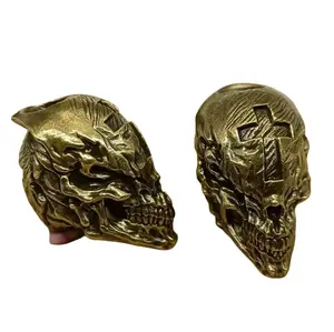 1 PCS SKULL DIY Paracord Brass Bead