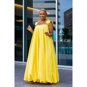 Elior Balloon Dress | Yellow